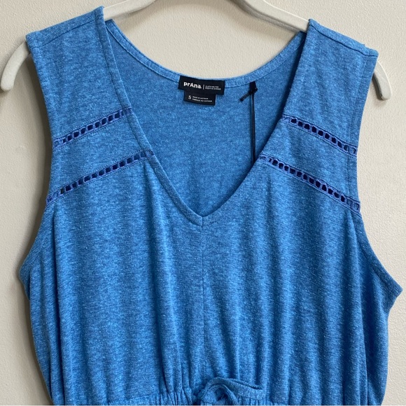 Prana Blue Sky Heather Cozy Up Korrine Dress Size Small - Picture 4 of 14